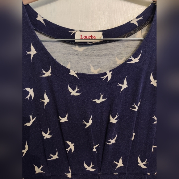 Louche Size 14/L Navy Dress - Picture 3 of 3